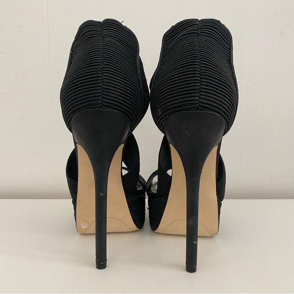 Bebe Elegant Black Platform Heels size 7 - Picture 3 of 9